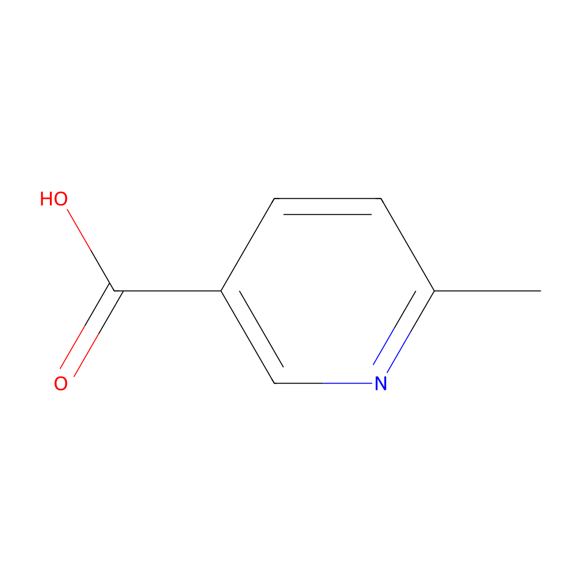 6-Methylnicotinic acid molecular structure, CAS 3222-47-7
