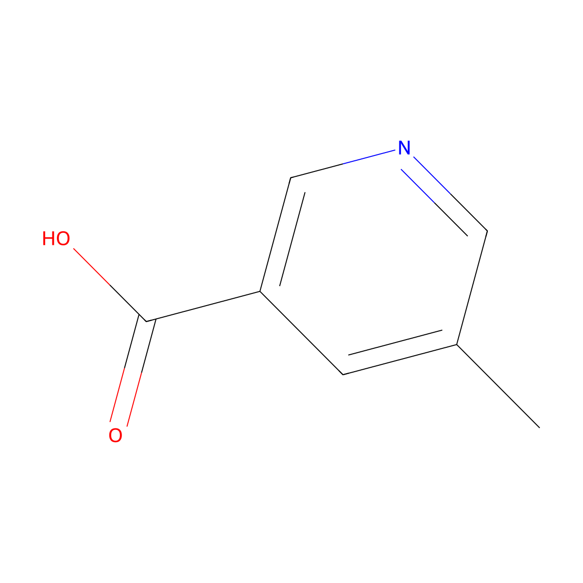 5-Methylnicotinic acid molecular structure, CAS 3222-49-9