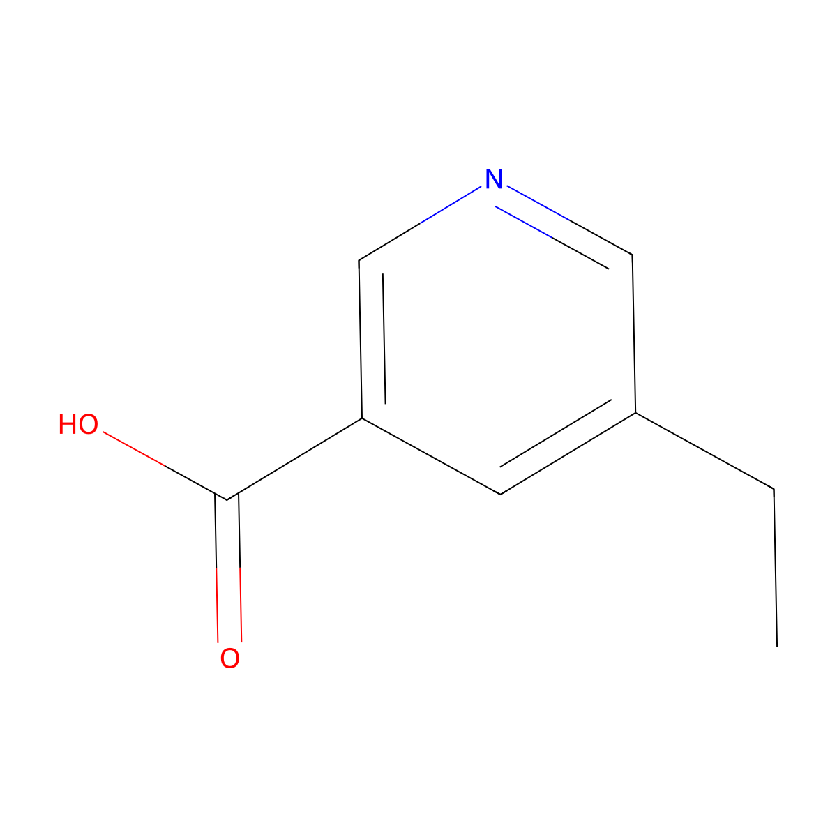 5-Ethylpyridine-3-carboxylic acid molecular structure, CAS 3222-53-5