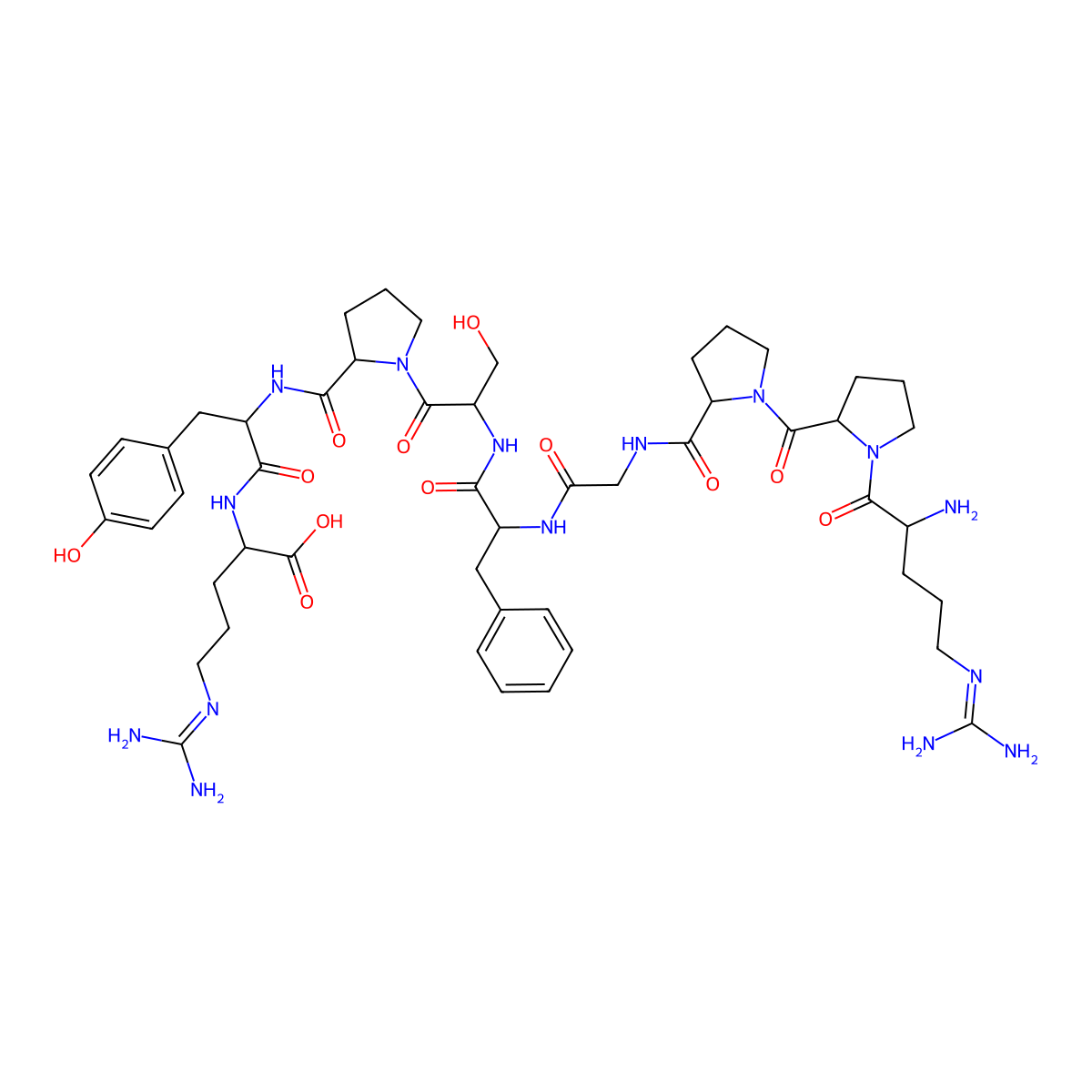 [Tyr8] Bradykinin molecular structure, CAS 32222-00-7