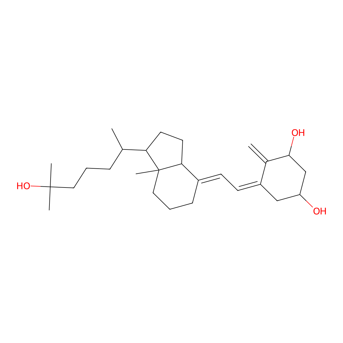 Calcitriol molecular structure, CAS 32222-06-3