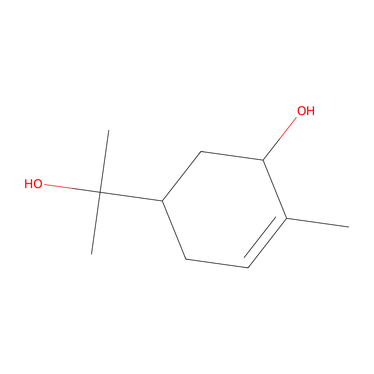 Sobrerol molecular structure, CAS 32226-54-3