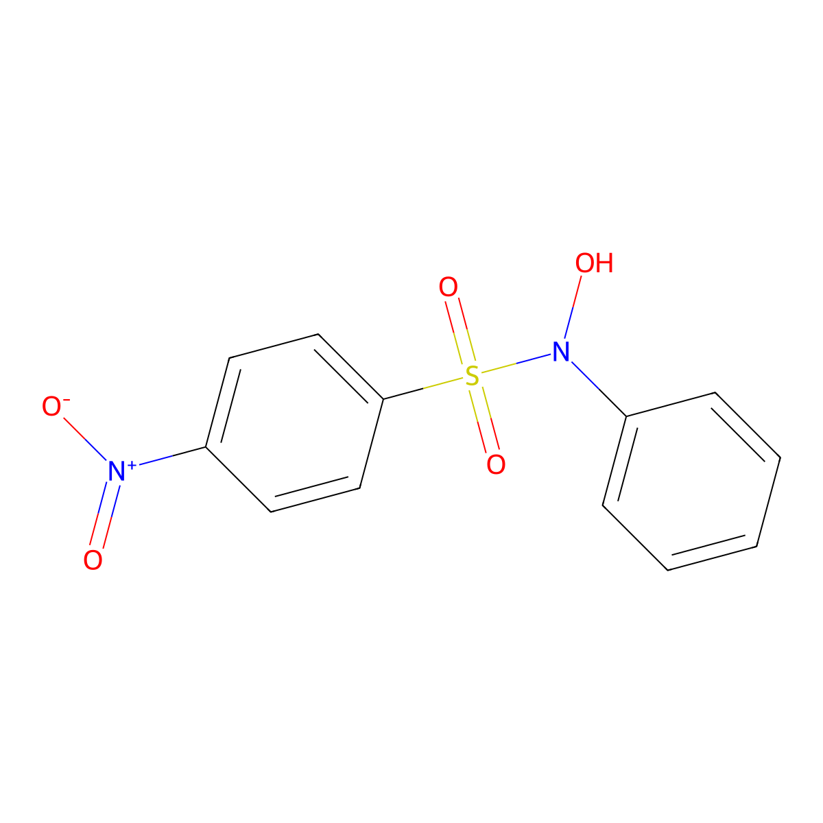 N-hydroxy-4-nitro-N-phenylbenzene-1-sulfonamide molecular structure, CAS 32234-31-4