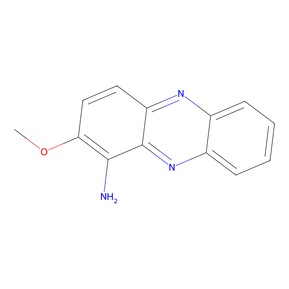 2-Methoxyphenazin-1-amine molecular structure, CAS 3224-52-0