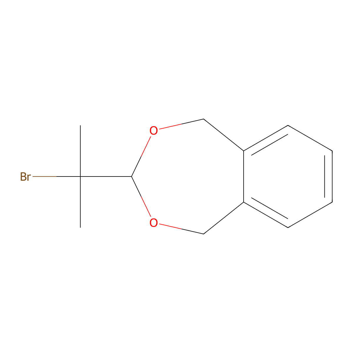 3-(1-Bromo-1-methylethyl)-1,5-dihydro-2,4-benzodioxepine molecular structure, CAS 322408-29-7