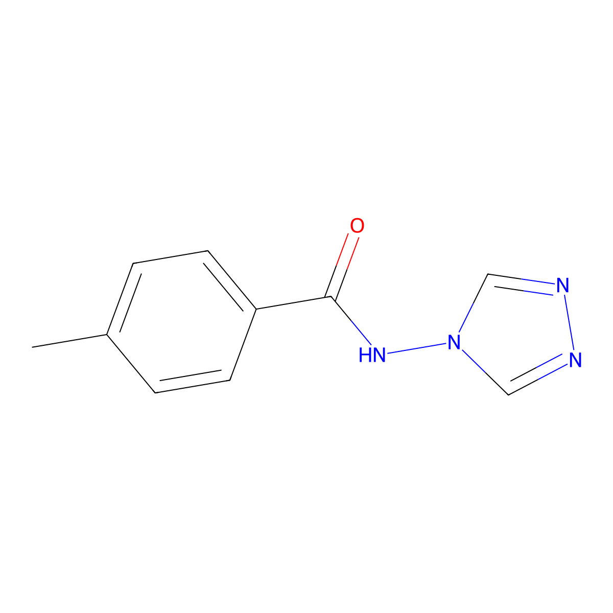 4-methyl-N-(4H-1,2,4-triazol-4-yl)benzamide molecular structure, CAS 322414-12-0