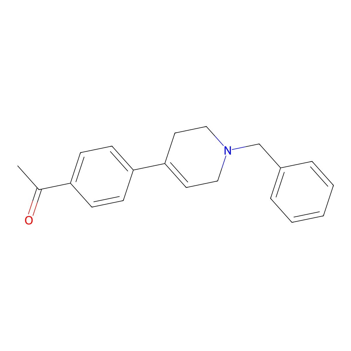 1-[4-[1,2,3,6-Tetrahydro-1-(phenylmethyl)-4-pyridinyl]phenyl]ethanone molecular structure, CAS 32245-93-5