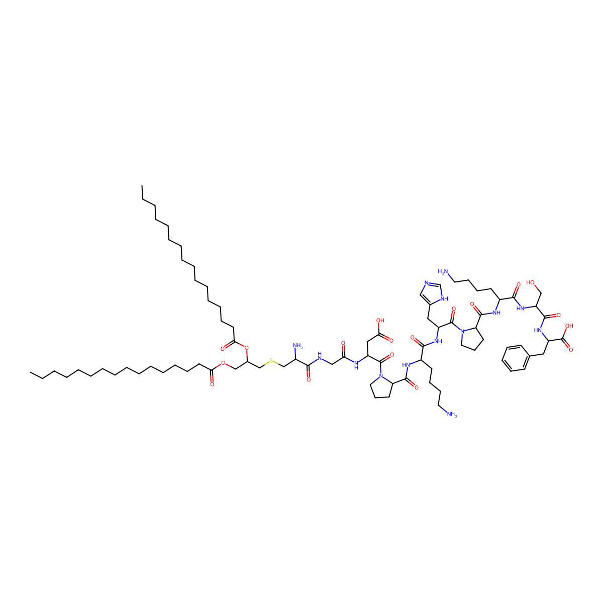 FSL-1 lipoprotein, synthetic molecular structure, CAS 322455-70-9