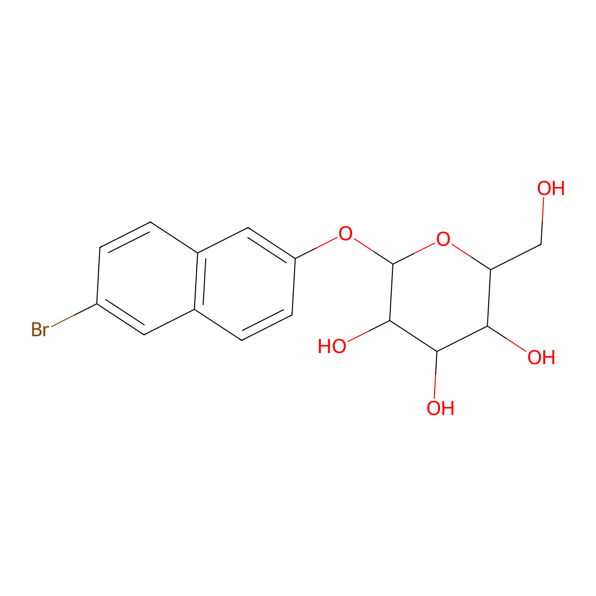 6-Bromo-2-naphthyl alpha-D-mannopyranoside molecular structure, CAS 322474-07-7