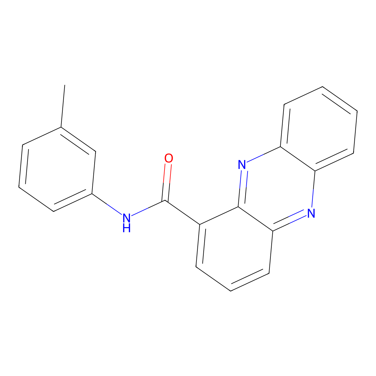 N-(3-methylphenyl)phenazine-1-carboxamide molecular structure, CAS 3225-20-5
