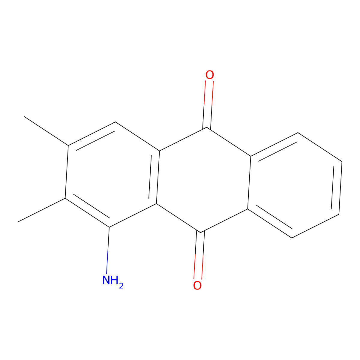 1-Amino-2,3-dimethylanthracene-9,10-dione molecular structure, CAS 3225-89-6