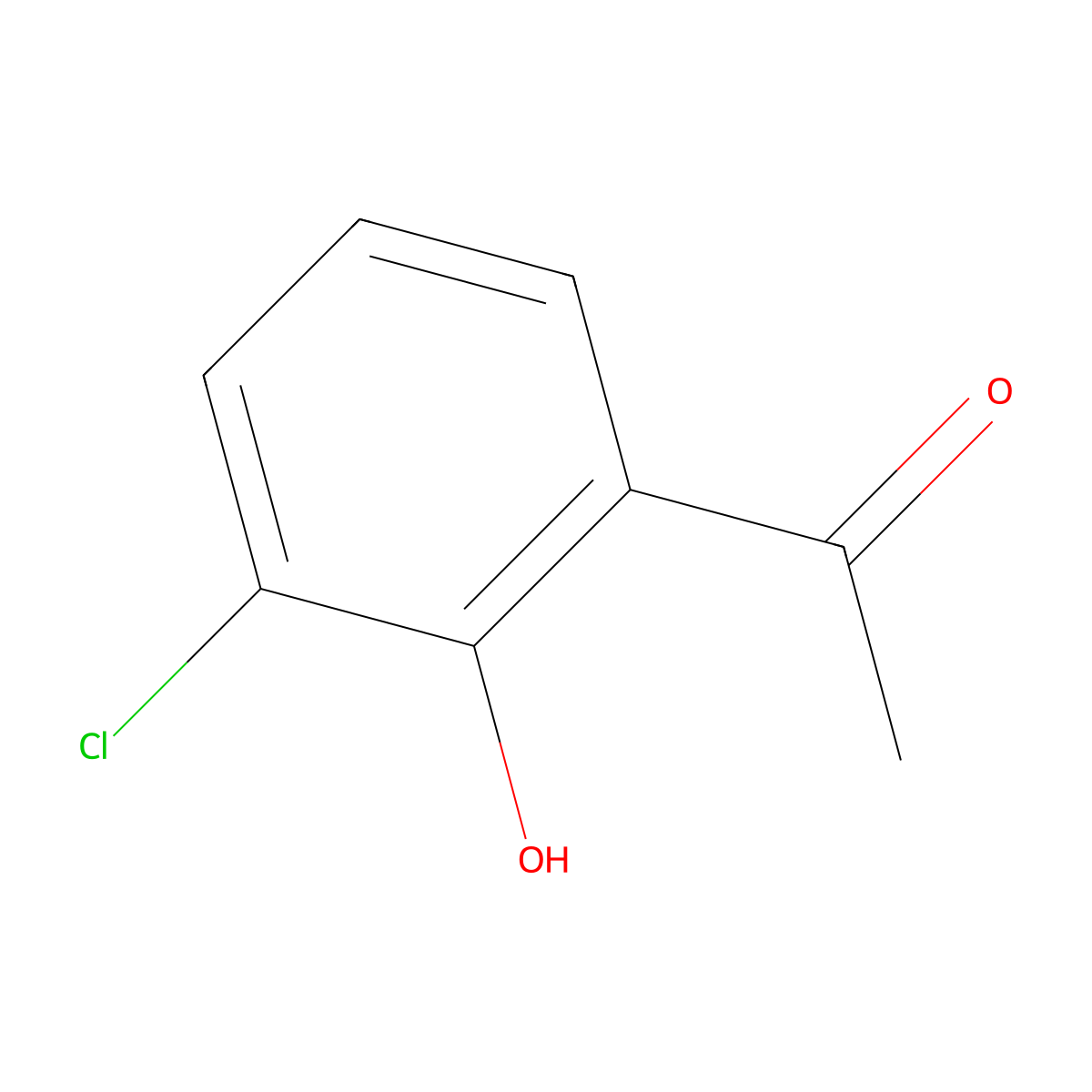3'-Chloro-2'-hydroxyacetophenone molecular structure, CAS 3226-34-4