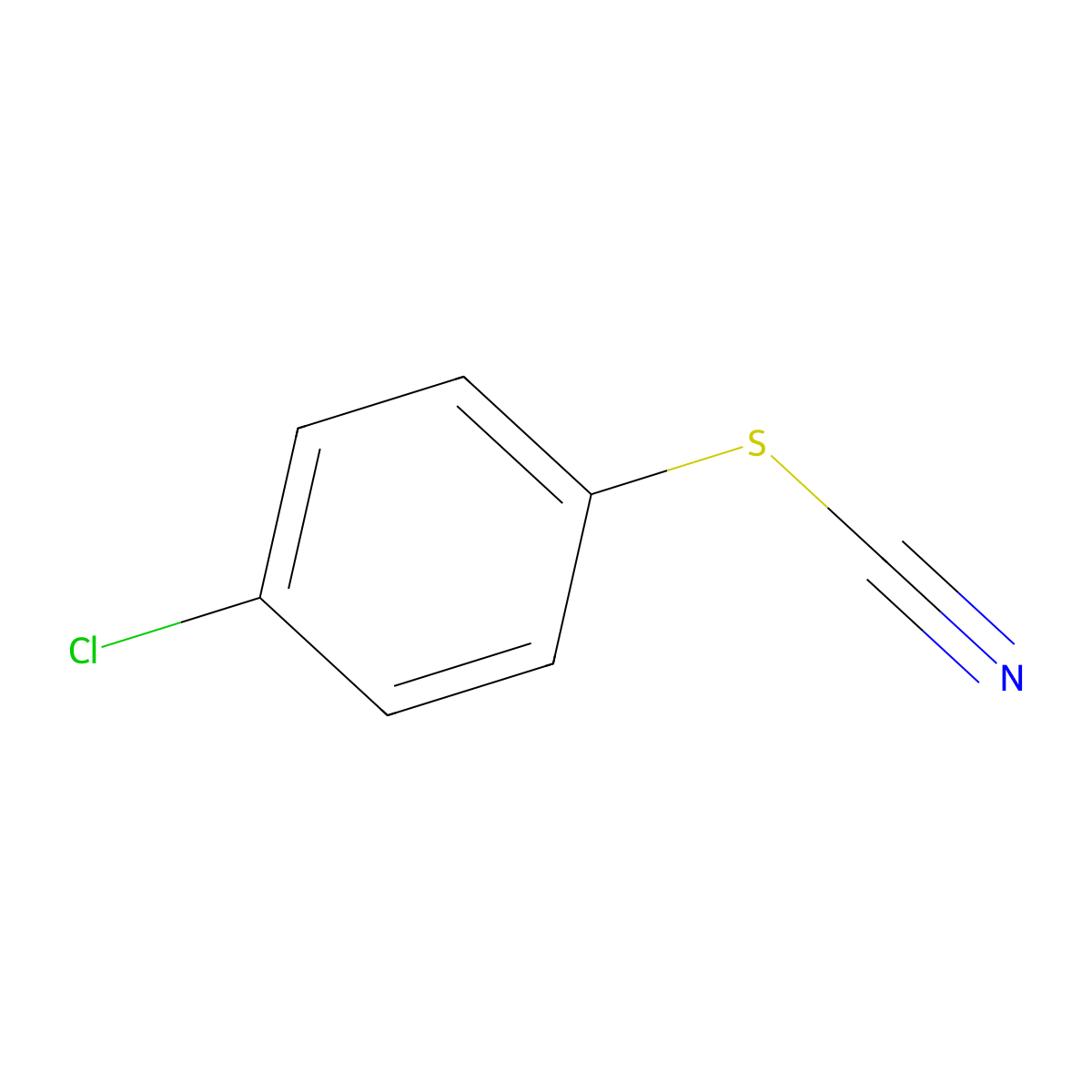 Thiocyanic acid, 4-chlorophenyl ester molecular structure, CAS 3226-37-7