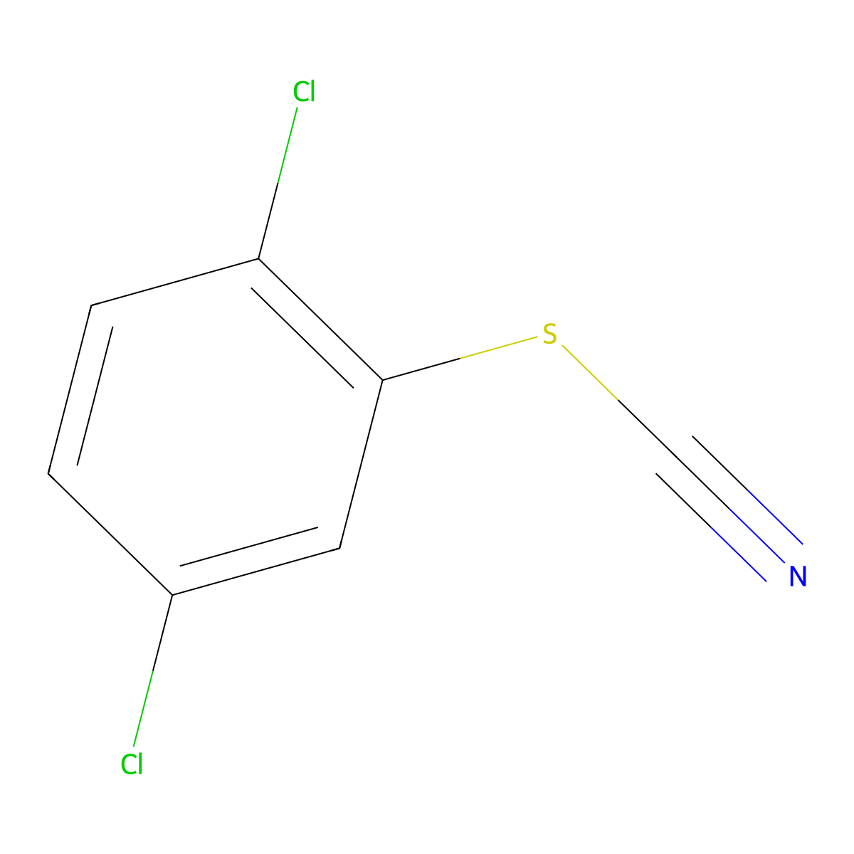 2,5-Dichlorophenyl thiocyanate molecular structure, CAS 3226-39-9