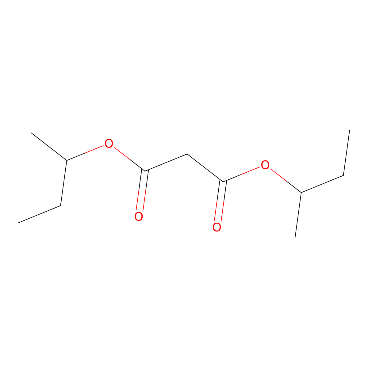 Malonic acid, di-sec-butyl ester molecular structure, CAS 32260-07-4