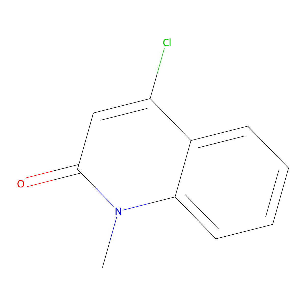 4-Chloro-1-methylquinolin-2(1H)-one molecular structure, CAS 32262-17-2