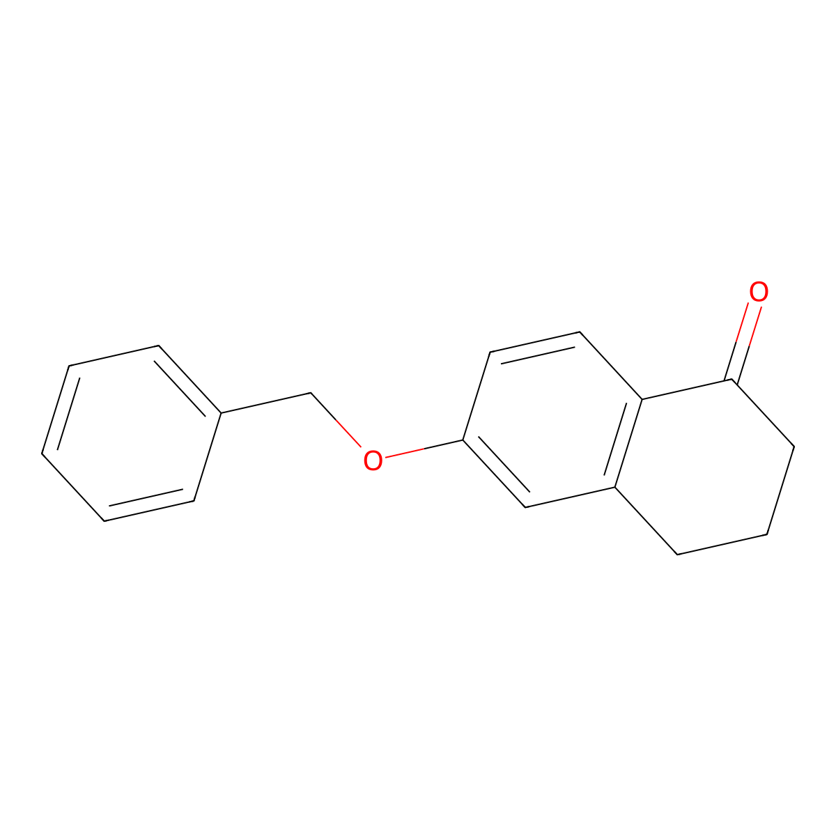 6-(benzyloxy)-3,4-dihydronaphthalen-1(2H)-one molecular structure, CAS 32263-70-0