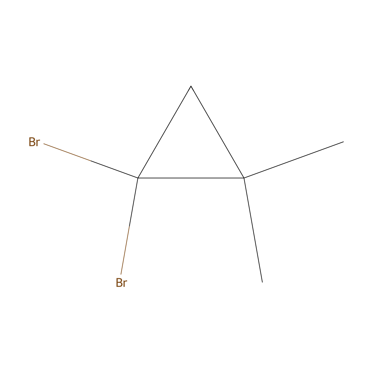 1,1-Dibromo-2,2-dimethylcyclopropane molecular structure, CAS 32264-50-9