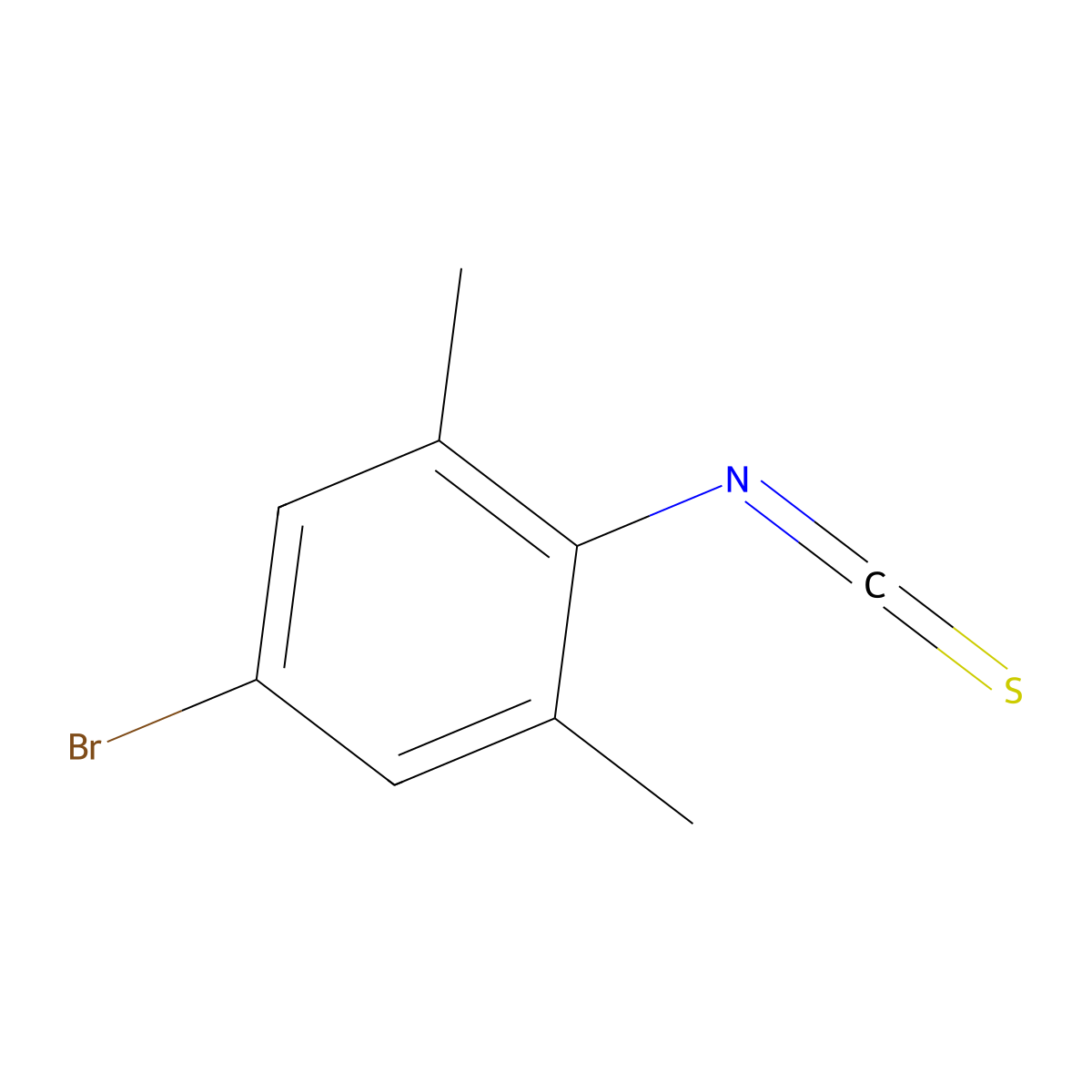 4-Bromo-2,6-dimethylphenyl isothiocyanate molecular structure, CAS 32265-82-0