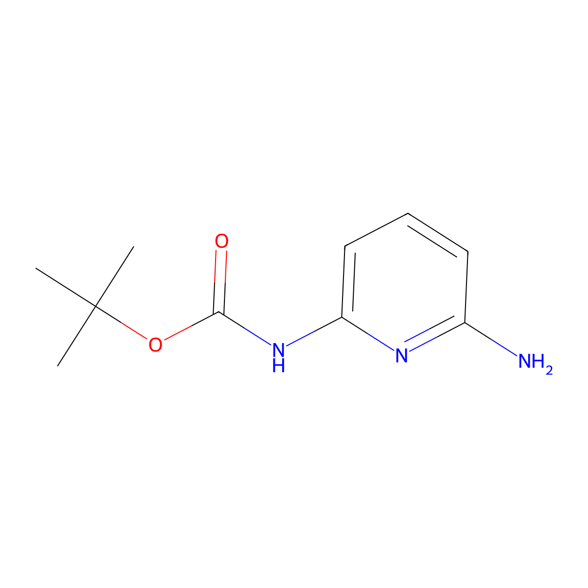 tert-Butyl (6-aminopyridin-2-yl)carbamate molecular structure, CAS 322690-31-3