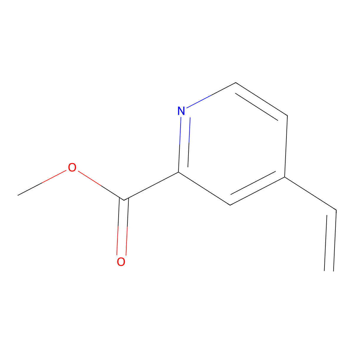 Methyl 4-ethenylpyridine-2-carboxylate molecular structure, CAS 322691-84-9
