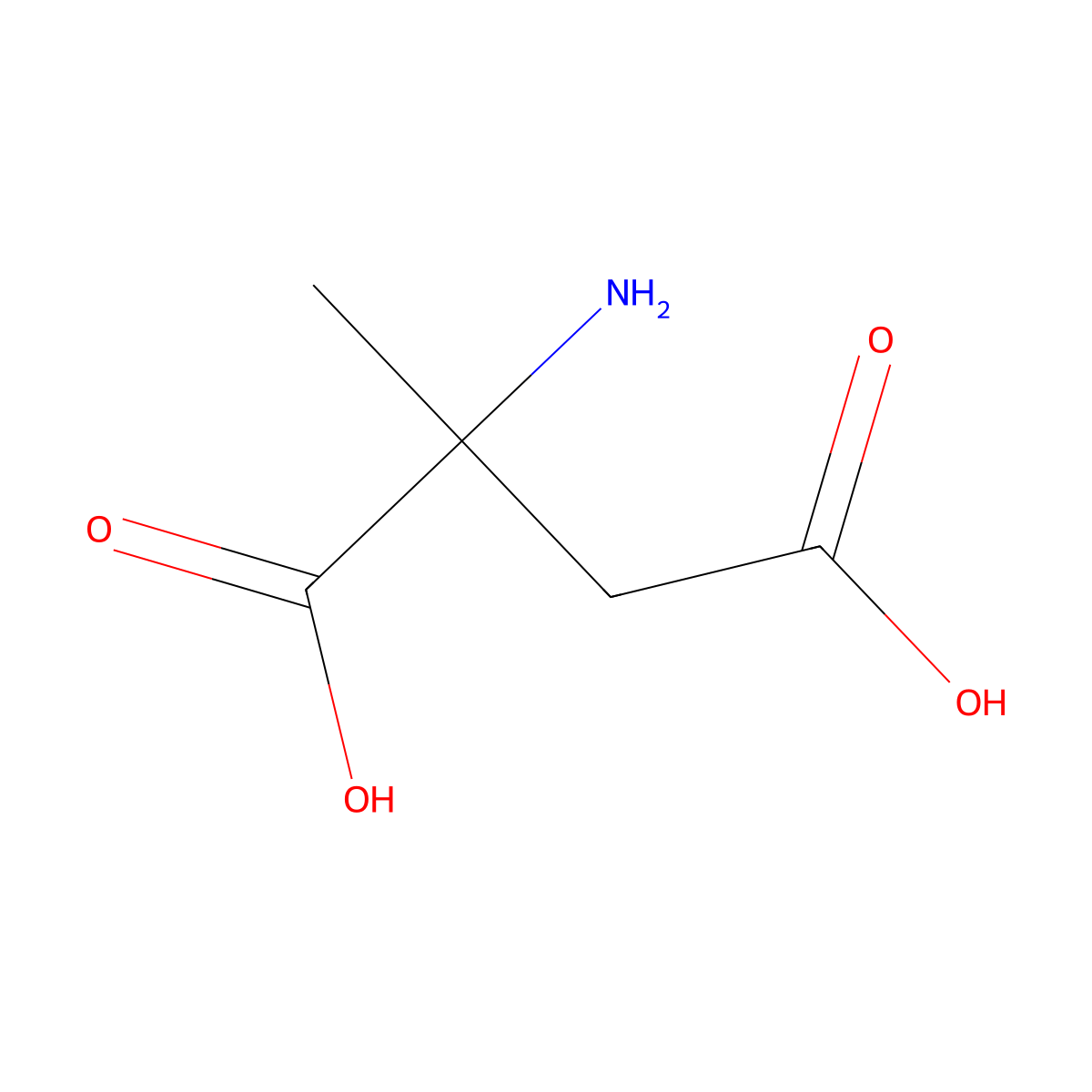 Aspartic acid, 2-methyl- molecular structure, CAS 3227-17-6
