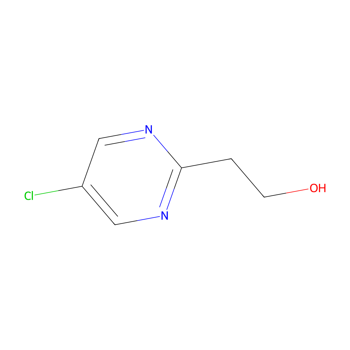 2-(5-Chloropyrimidin-2-YL)ethanol molecular structure, CAS 322732-53-6