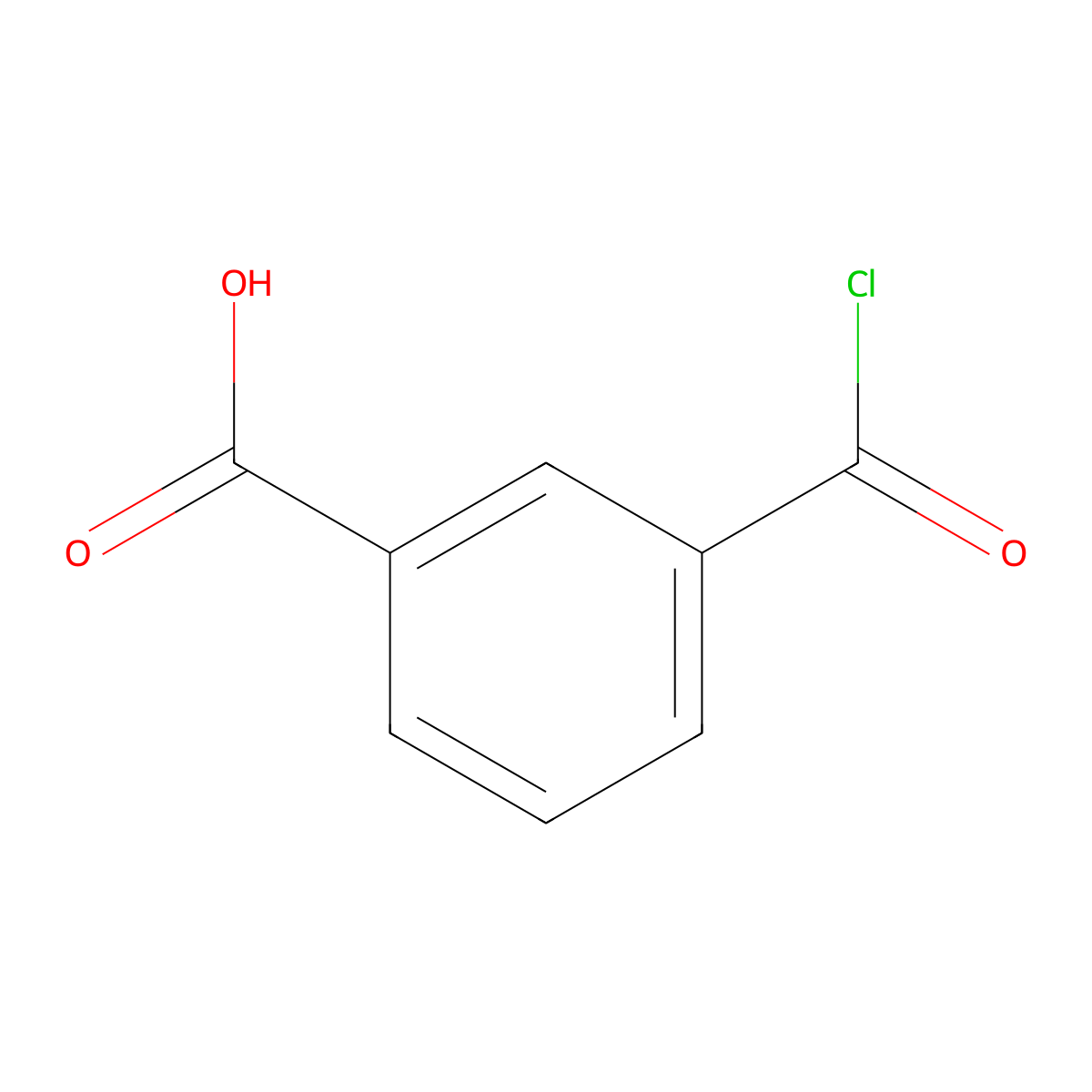 3-(Chlorocarbonyl)benzoic acid molecular structure, CAS 32276-56-5