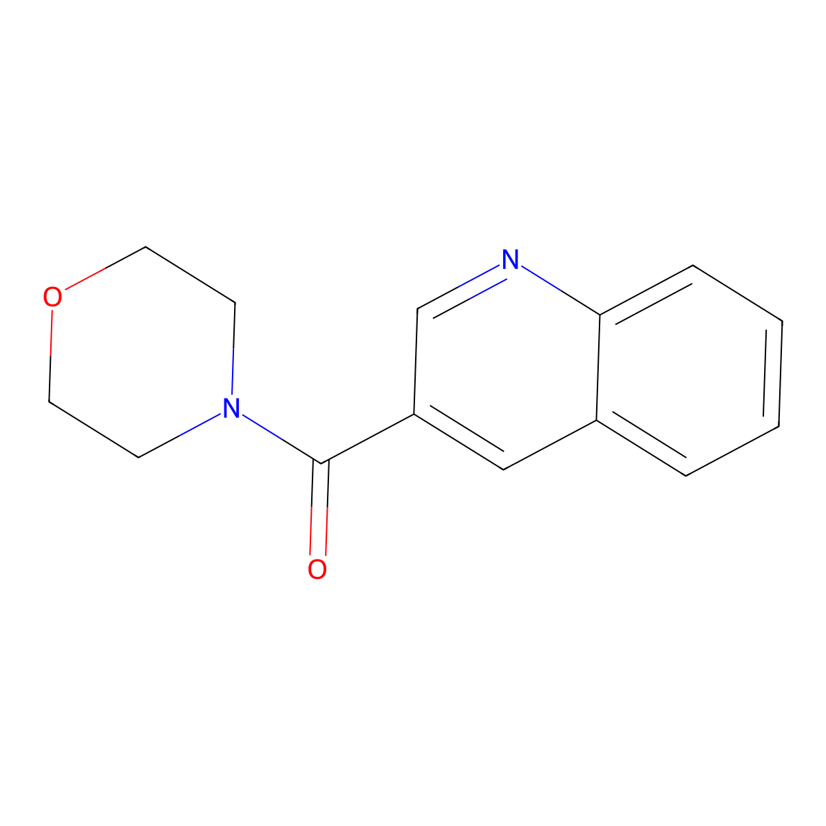 Morpholino(quinolin-3-yl)methanone molecular structure, CAS 322763-62-2
