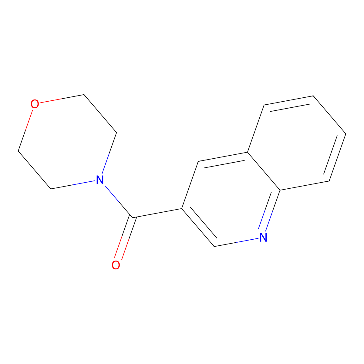 Morpholino(quinolin-3-yl)methanone molecular structure, CAS 322763-62-2