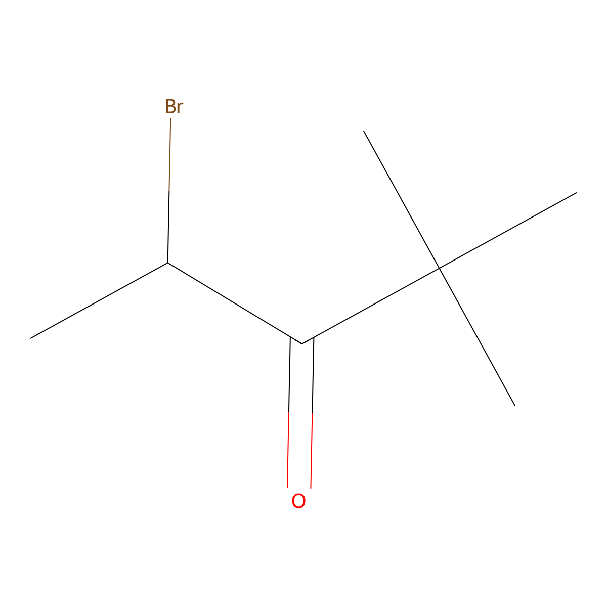 4-Bromo-2,2-dimethylpentan-3-one molecular structure, CAS 32278-29-8