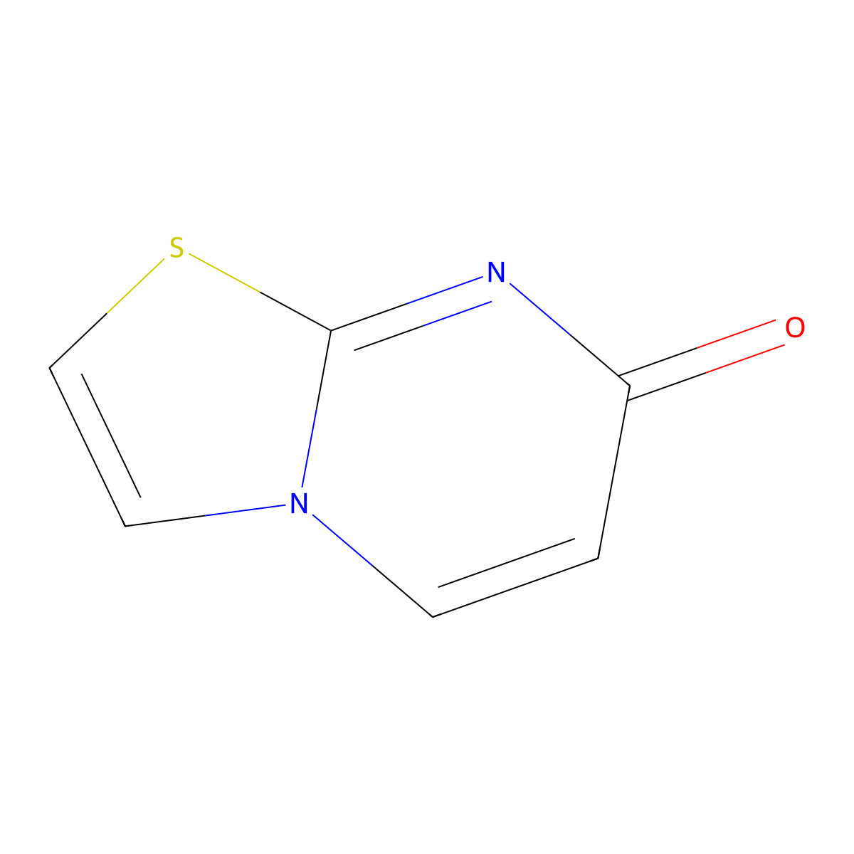 7H-Thiazolo(3,2-a)pyrimidin-7-one molecular structure, CAS 32278-38-9