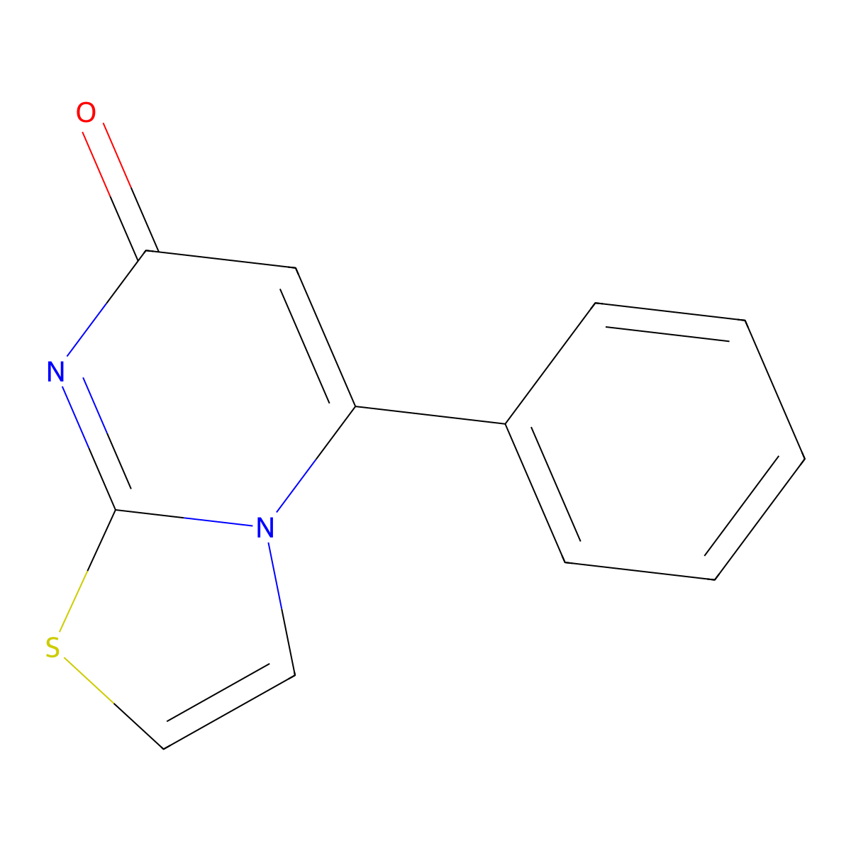 5-Phenyl-7H-(1,3)thiazolo(3,2-A)pyrimidin-7-one molecular structure, CAS 32278-40-3