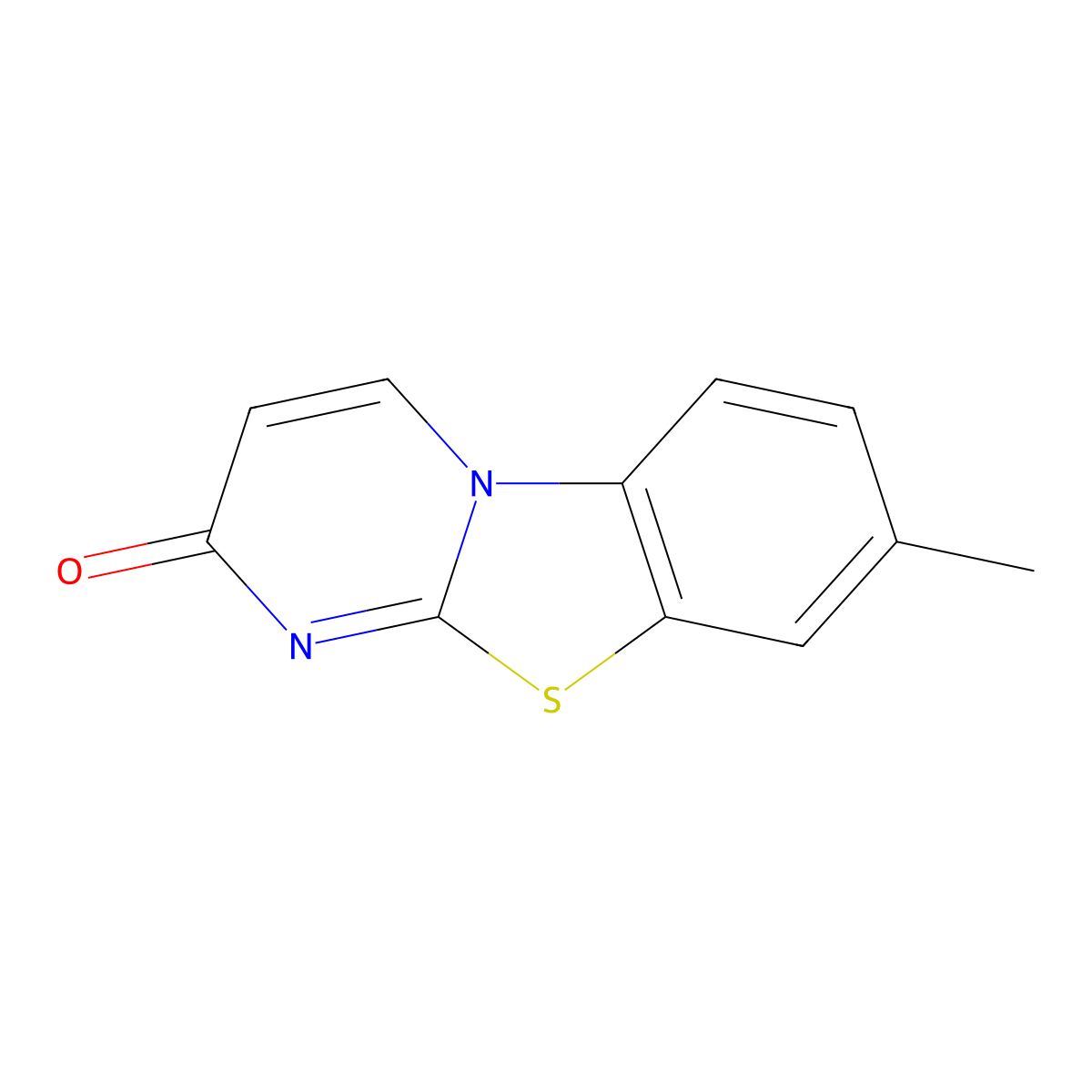 8-methyl-2H-pyrimido[2,1-b][1,3]benzothiazol-2-one molecular structure, CAS 32278-50-5