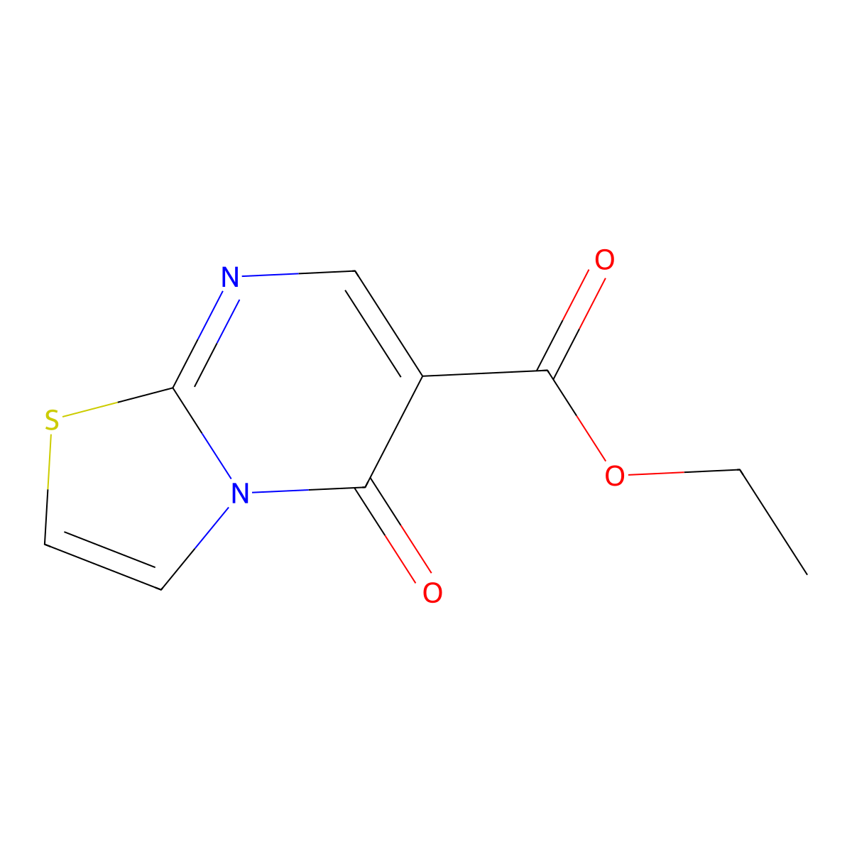 ethyl 5-oxo-5H-[1,3]thiazolo[3,2-a]pyrimidine-6-carboxylate molecular structure, CAS 32278-52-7