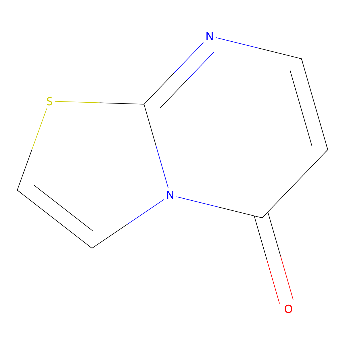 5H-Thiazolo(3,2-a)pyrimidin-5-one molecular structure, CAS 32278-54-9