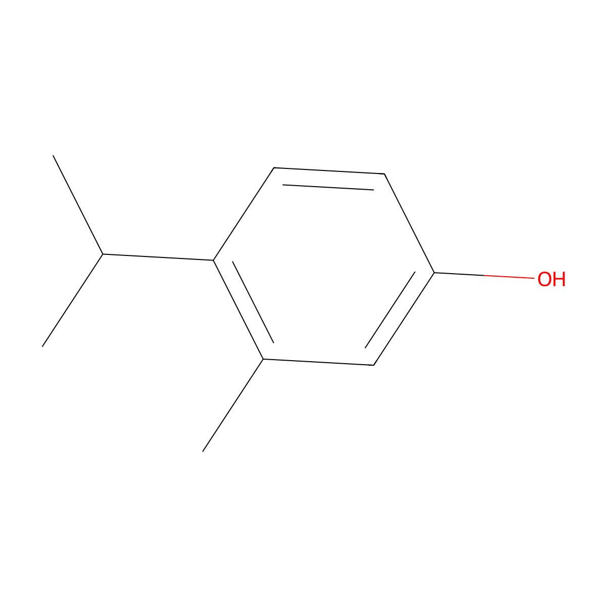 3-Methyl-4-isopropylphenol molecular structure, CAS 3228-02-2