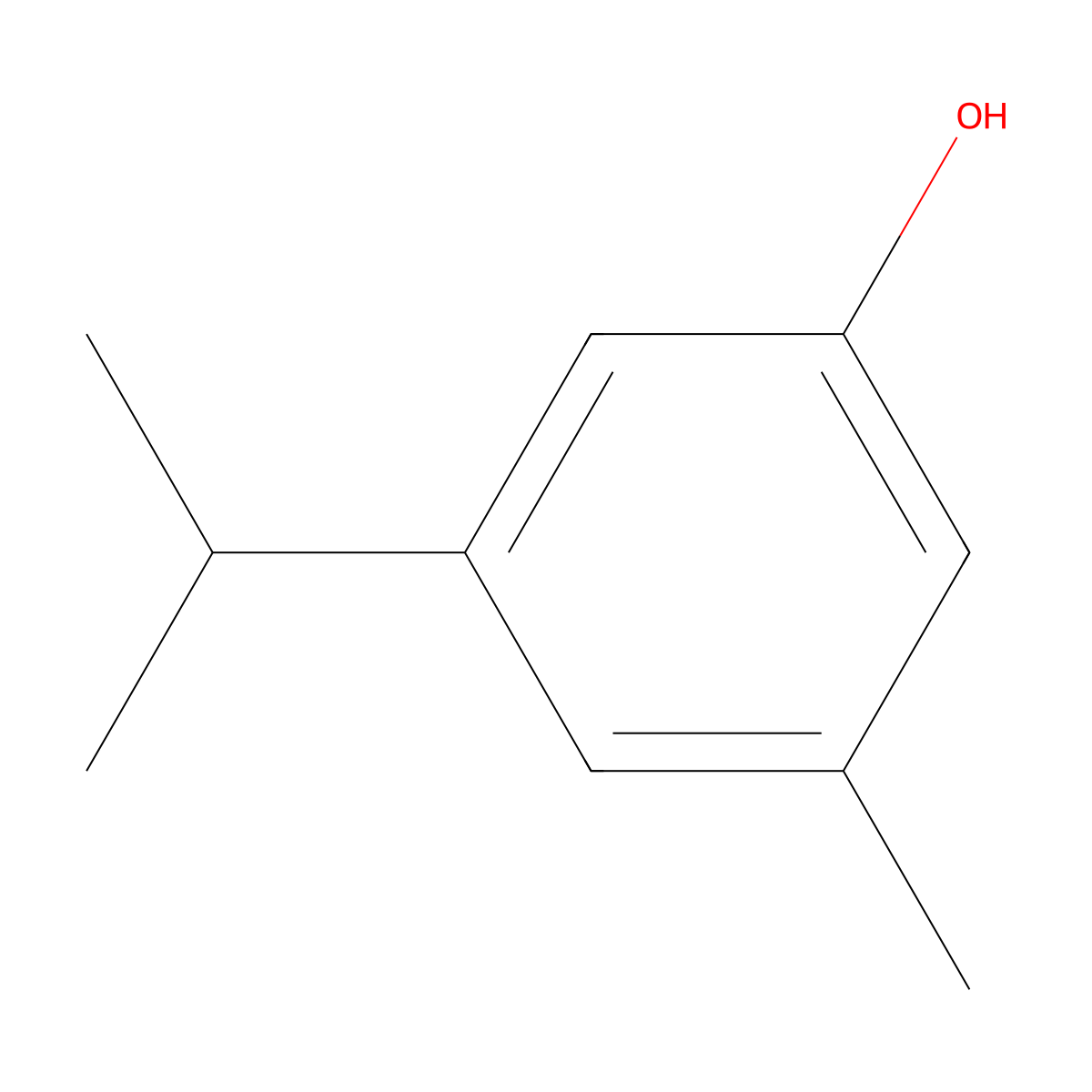 5-Isopropyl-m-cresol molecular structure, CAS 3228-03-3