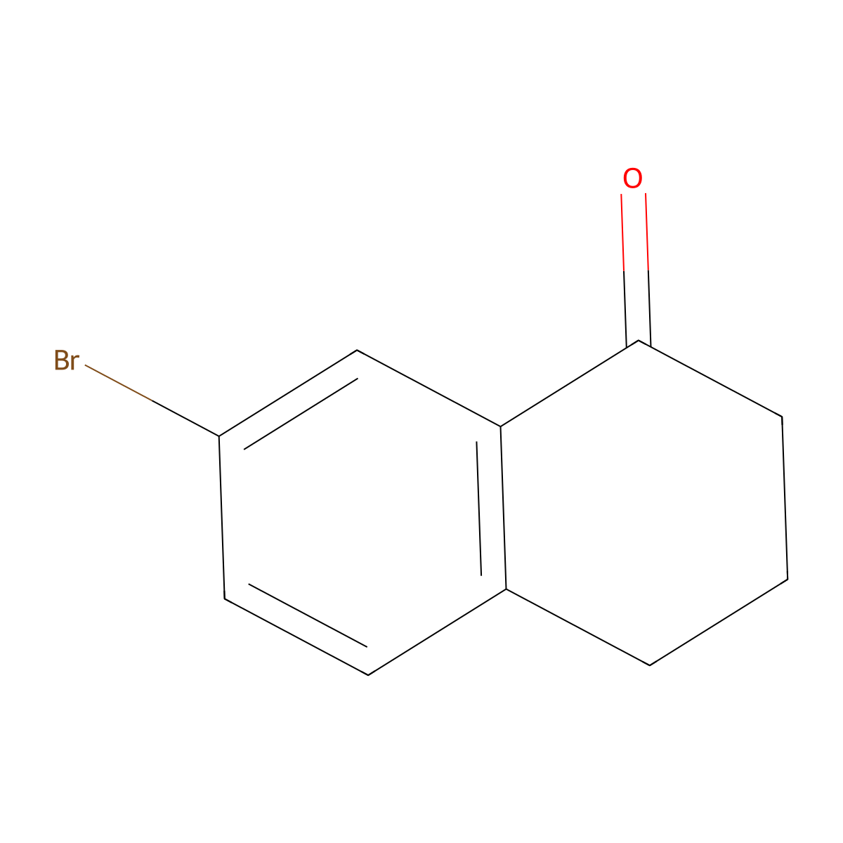 7-Bromo-1,2,3,4-tetrahydronaphthalen-1-one molecular structure, CAS 32281-97-3