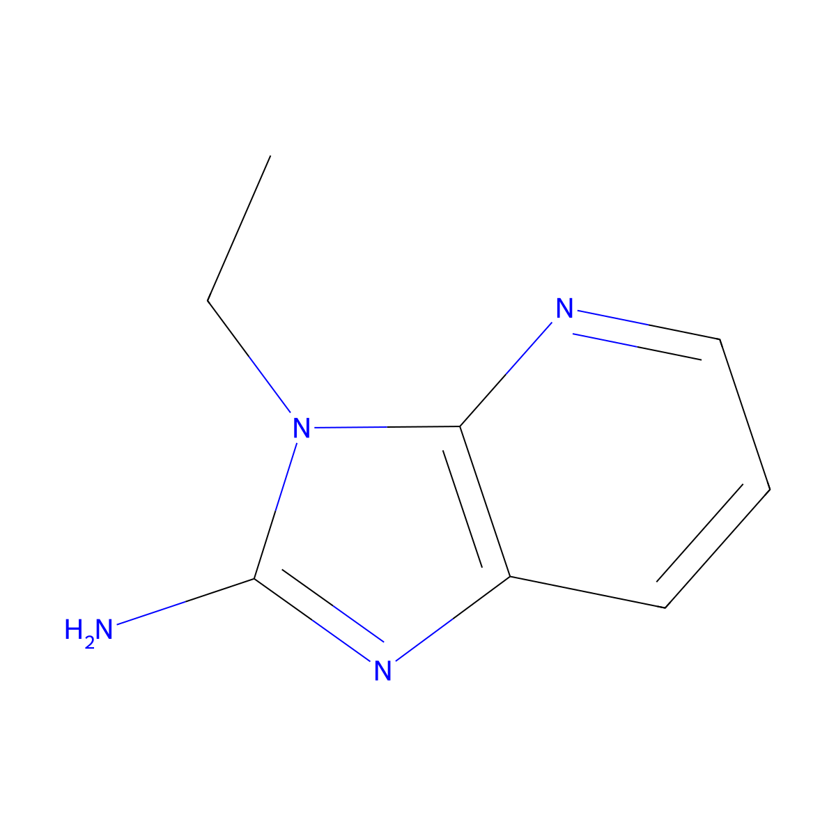 3-ethyl-3H-imidazo[4,5-b]pyridin-2-amine molecular structure, CAS 32282-15-8