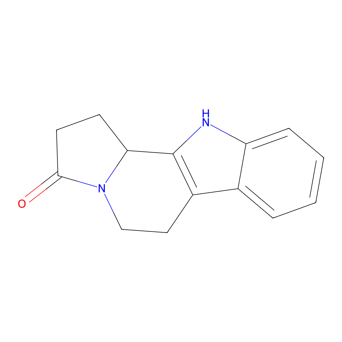 1,2,5,6,11,11b-Hexahydro-3H-indolizino[8,7-b]indol-3-one molecular structure, CAS 32283-51-5
