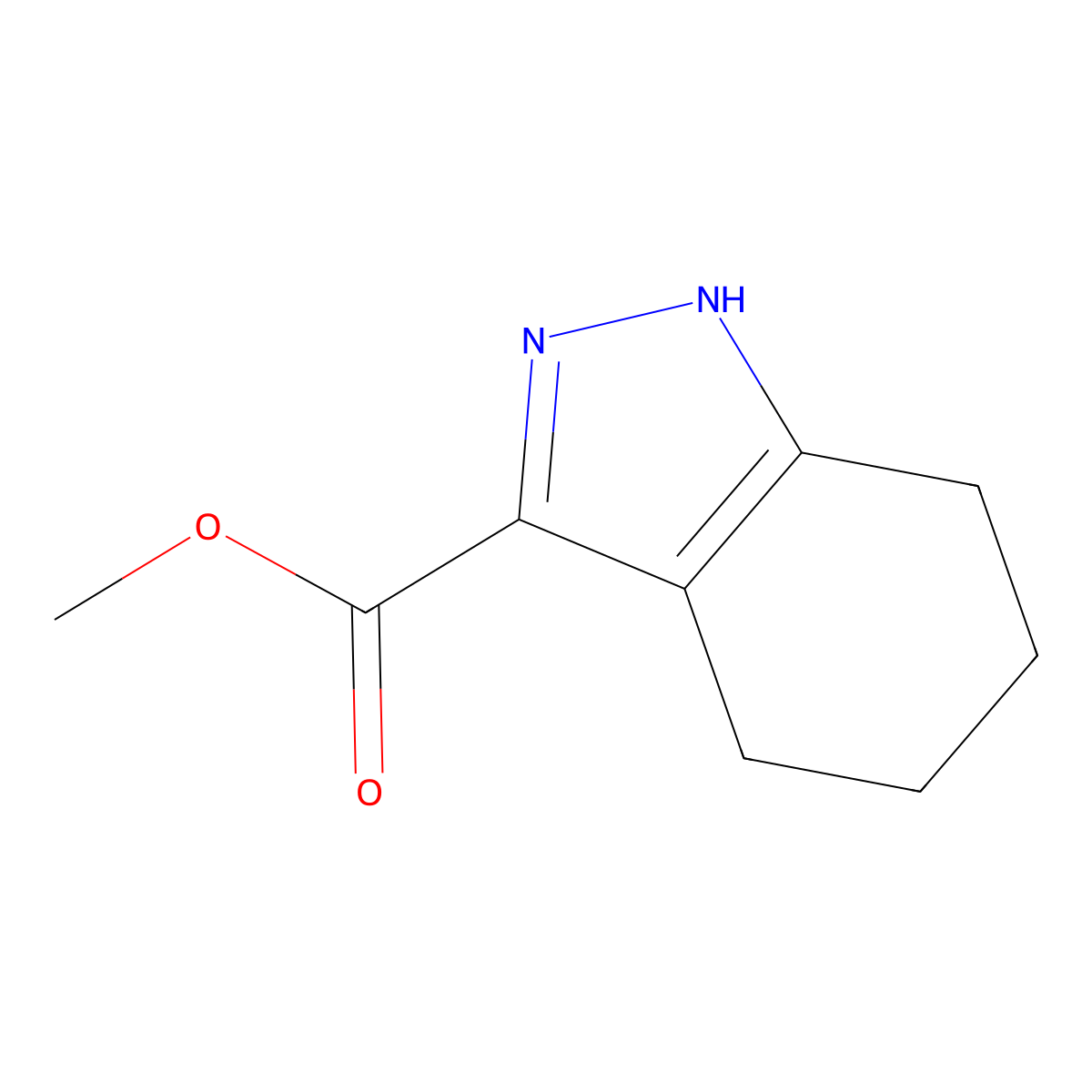 methyl 4,5,6,7-tetrahydro-1H-indazole-3-carboxylate molecular structure, CAS 32286-98-9