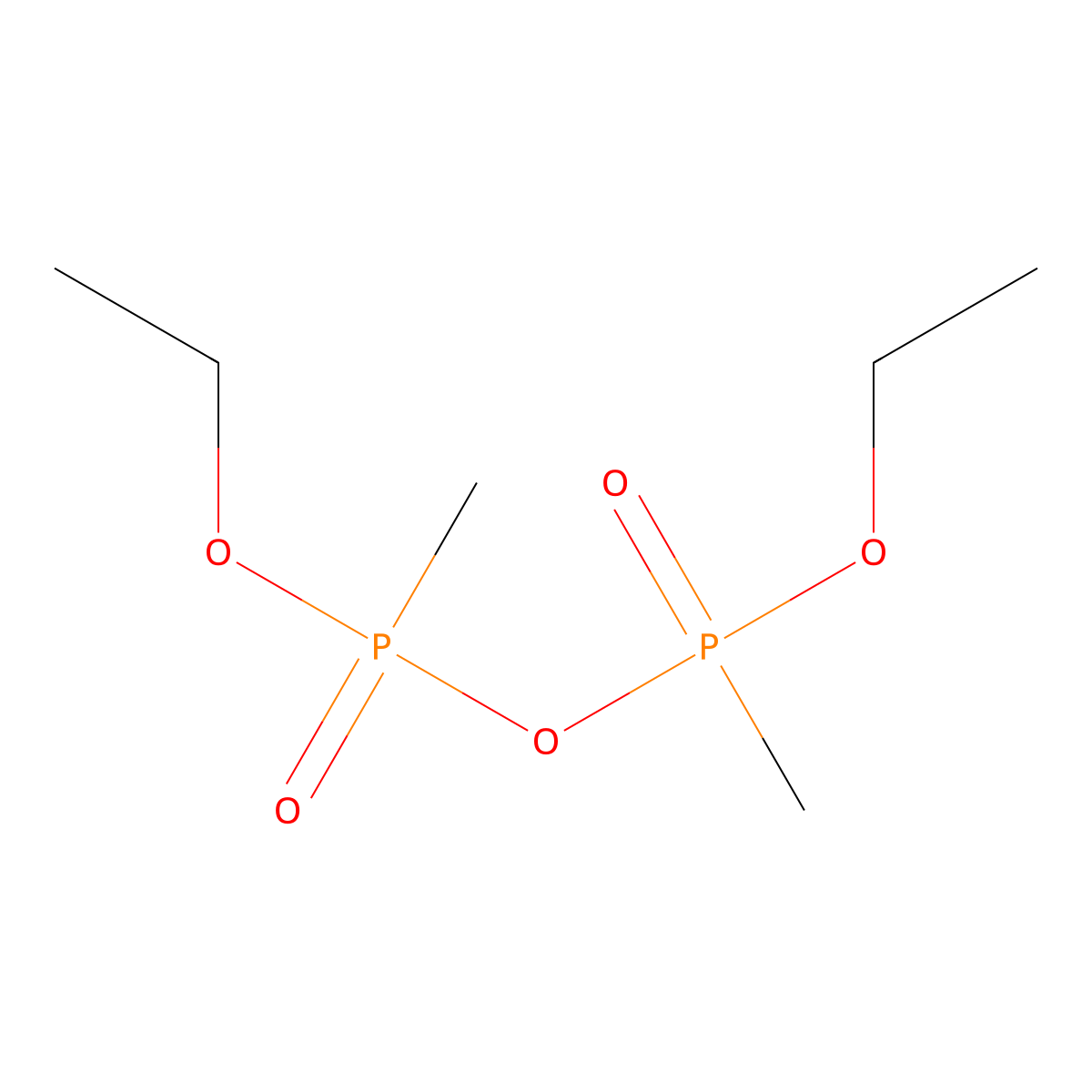 Diethyl dimethyldiphosphonate molecular structure, CAS 32288-17-8
