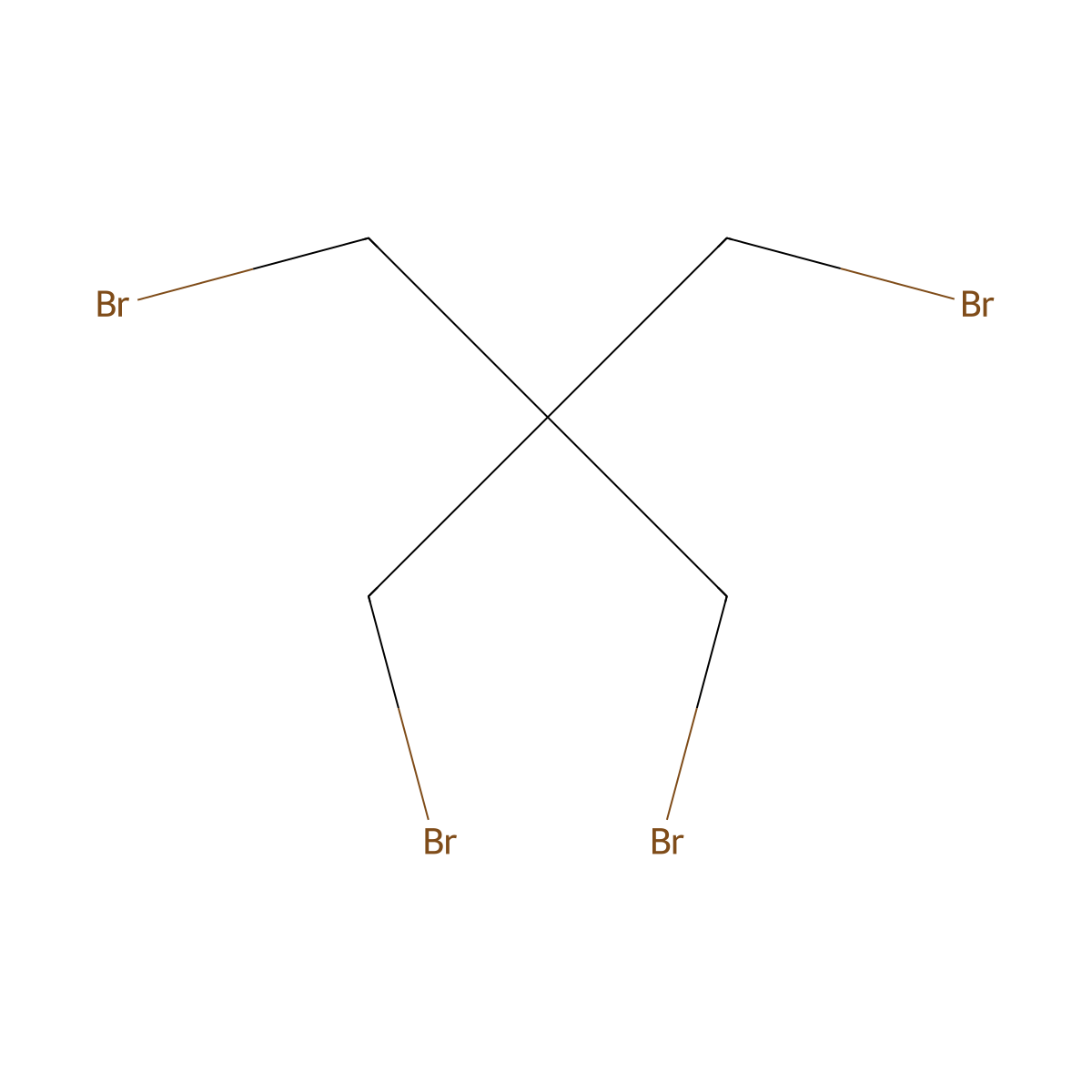 Propane, 1,3-dibromo-2,2-bis(bromomethyl)- molecular structure, CAS 3229-00-3
