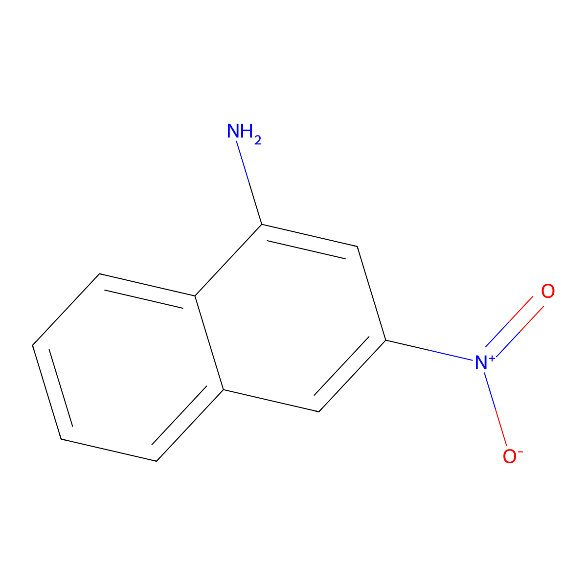 1-Naphthalenamine, 3-nitro- molecular structure, CAS 3229-86-5