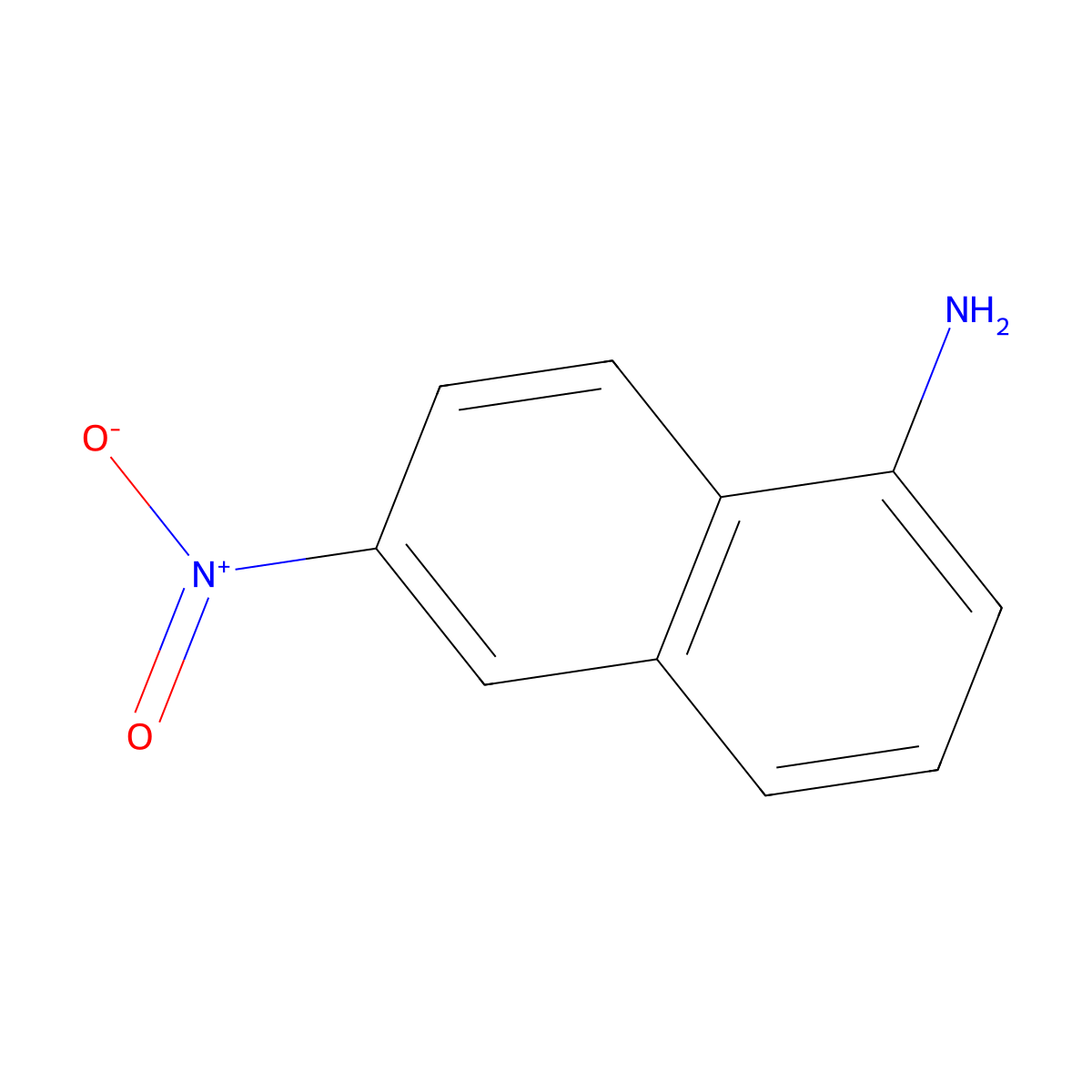 6-Nitronaphthalen-1-amine molecular structure, CAS 3229-88-7