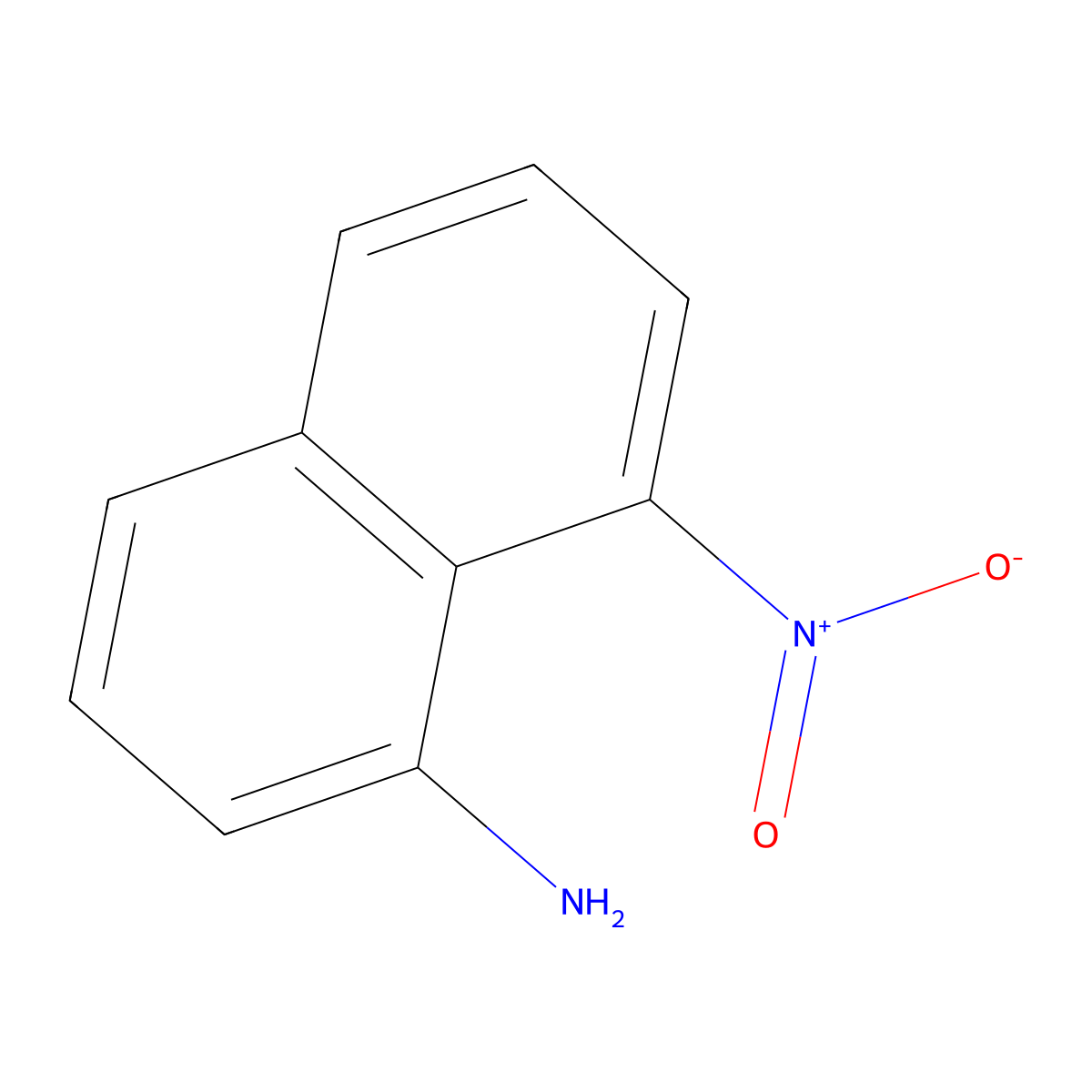 8-Nitronaphthalen-1-amine molecular structure, CAS 3229-89-8