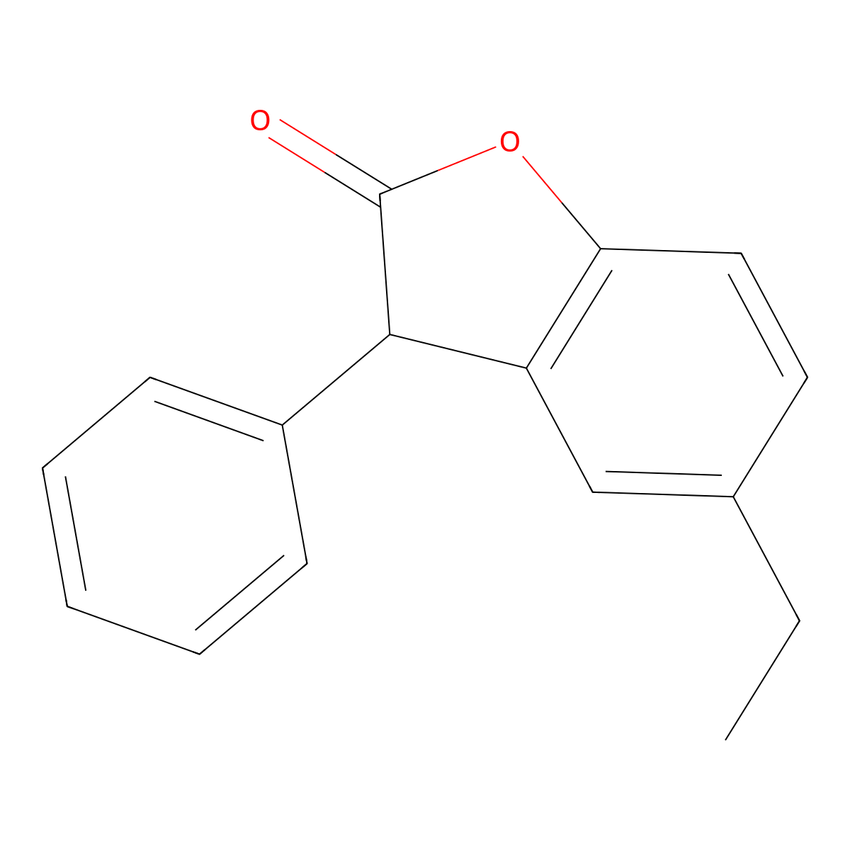 5-Ethyl-3-phenylbenzofuran-2(3H)-one molecular structure, CAS 32292-88-9