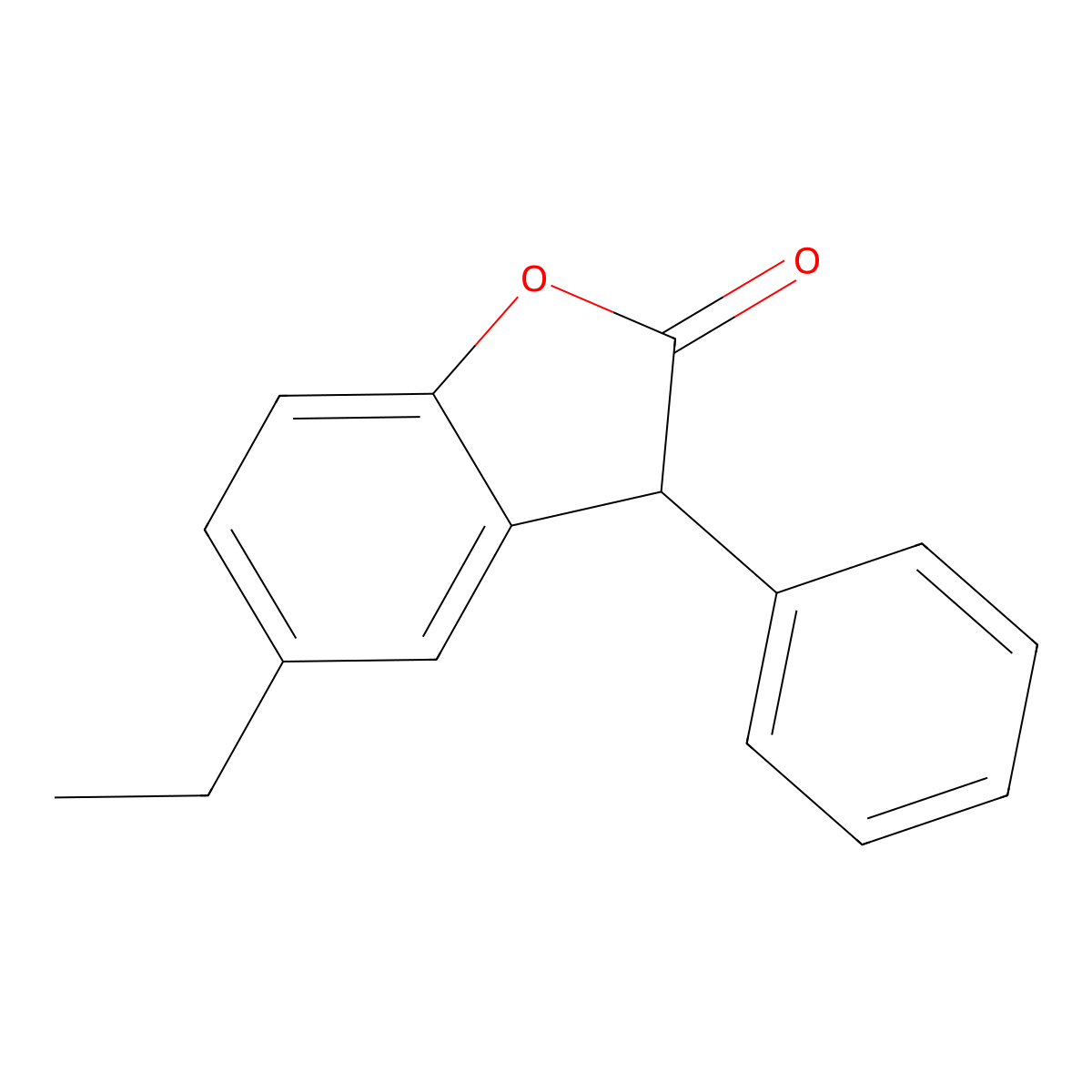 5-Ethyl-3-phenylbenzofuran-2(3H)-one molecular structure, CAS 32292-88-9