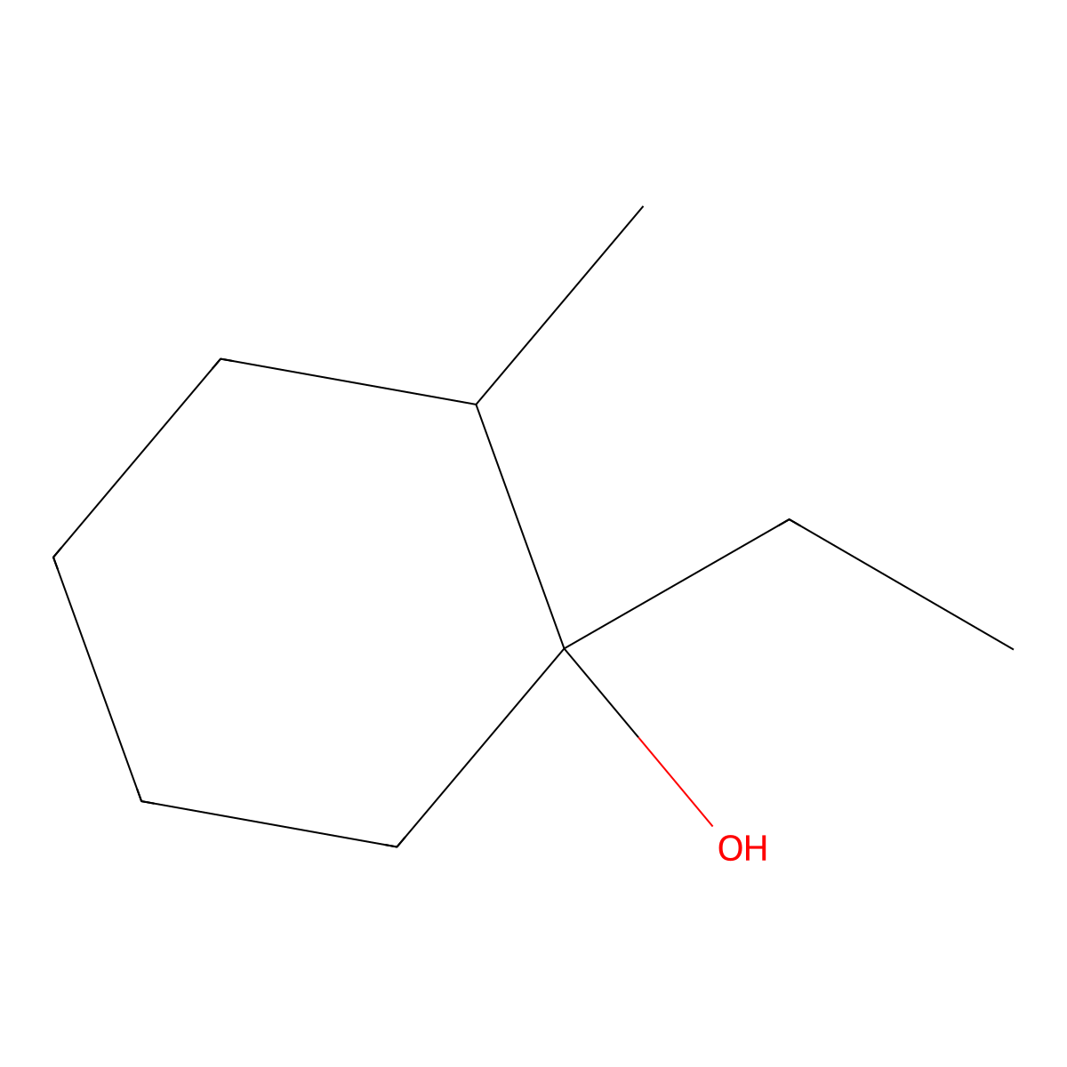 1-Ethyl-2-methylcyclohexanol molecular structure, CAS 32296-45-0